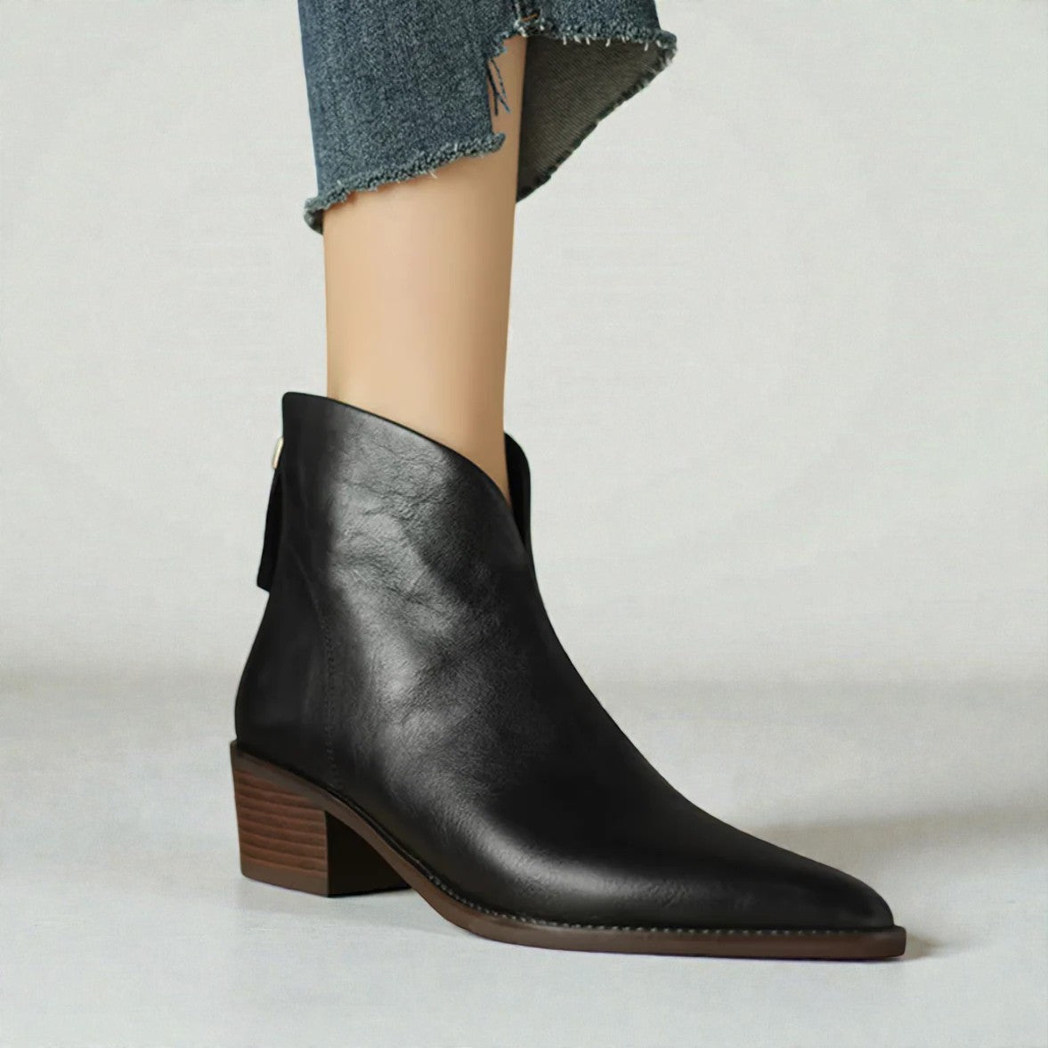 CAMILLE | BOTTINES DE LUXE À TALON BAS