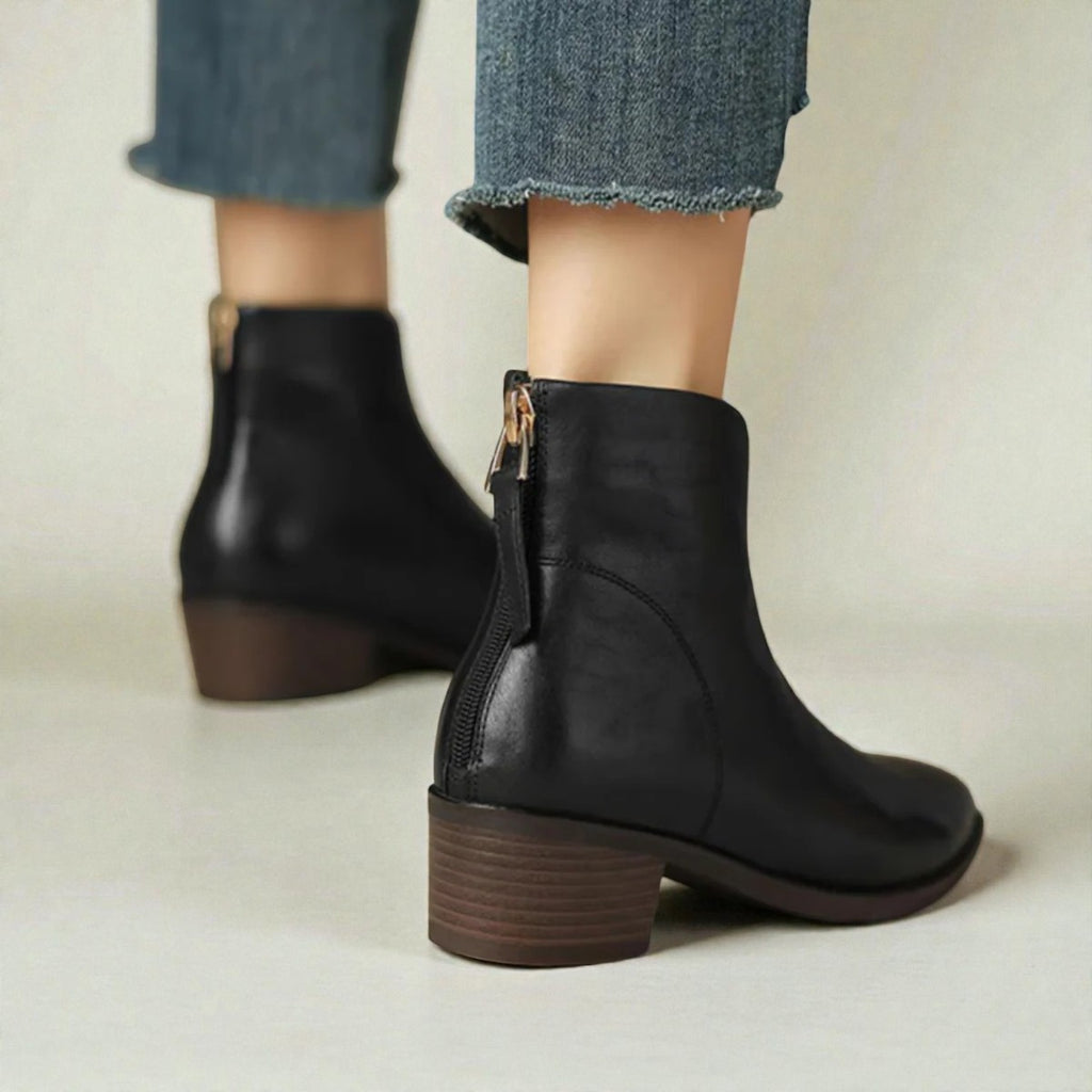 CAMILLE | BOTTINES DE LUXE À TALON BAS