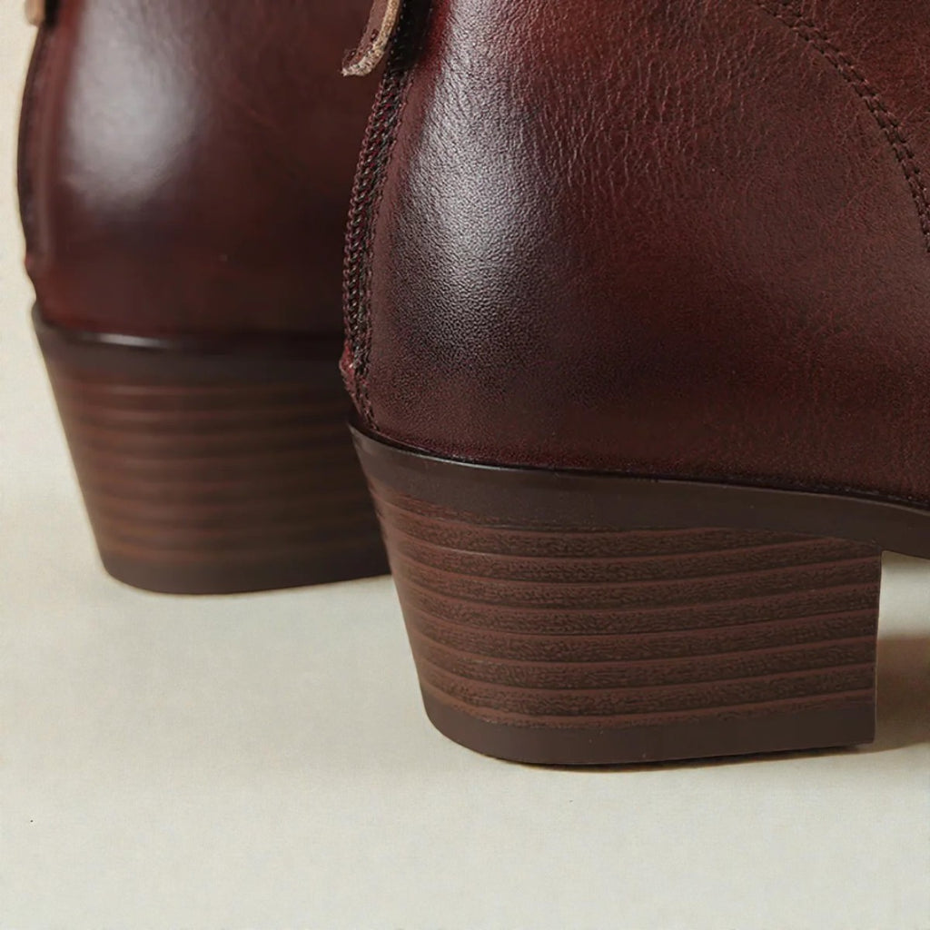 CAMILLE | BOTTINES DE LUXE À TALON BAS