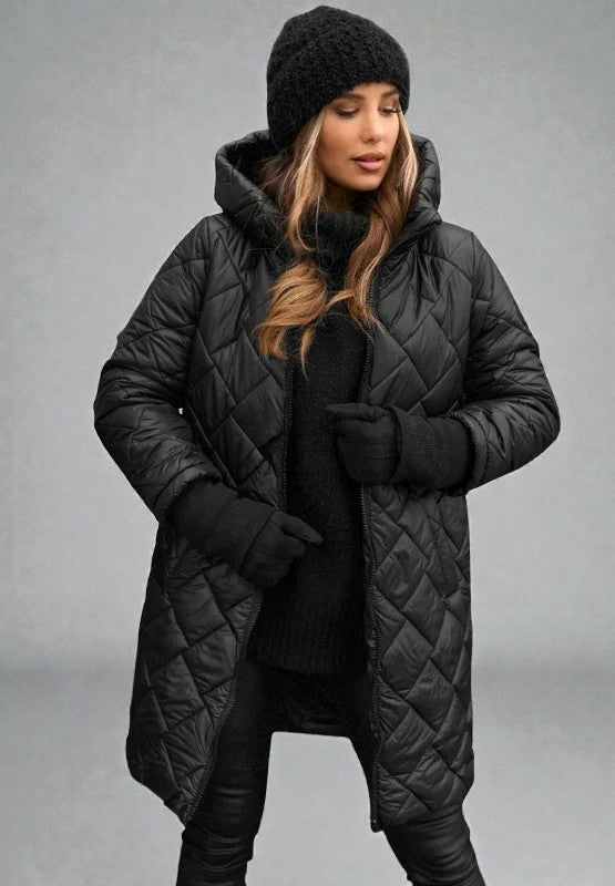 VÉRA | MANTEAU DUVETÉ MATELASSÉ AVEC CAPUCHE