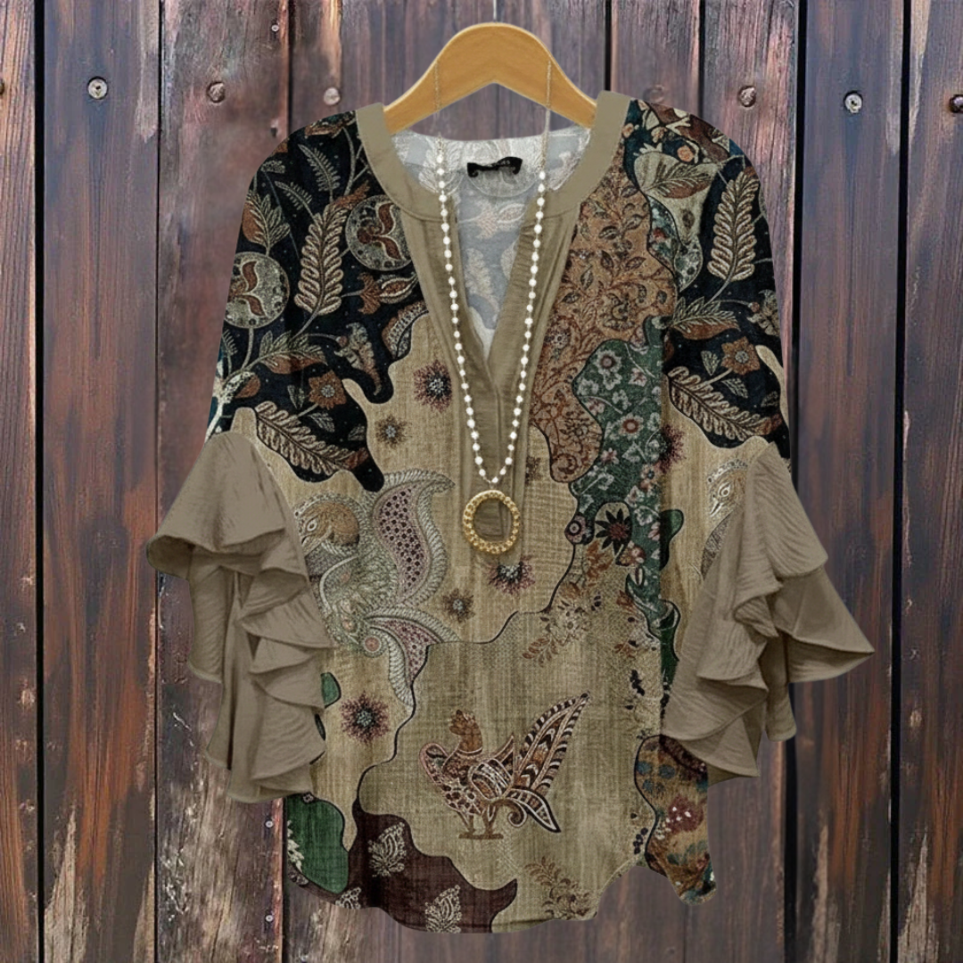 KORNELIA | BLOUSE ÉLÉGANTE À MOTIFS