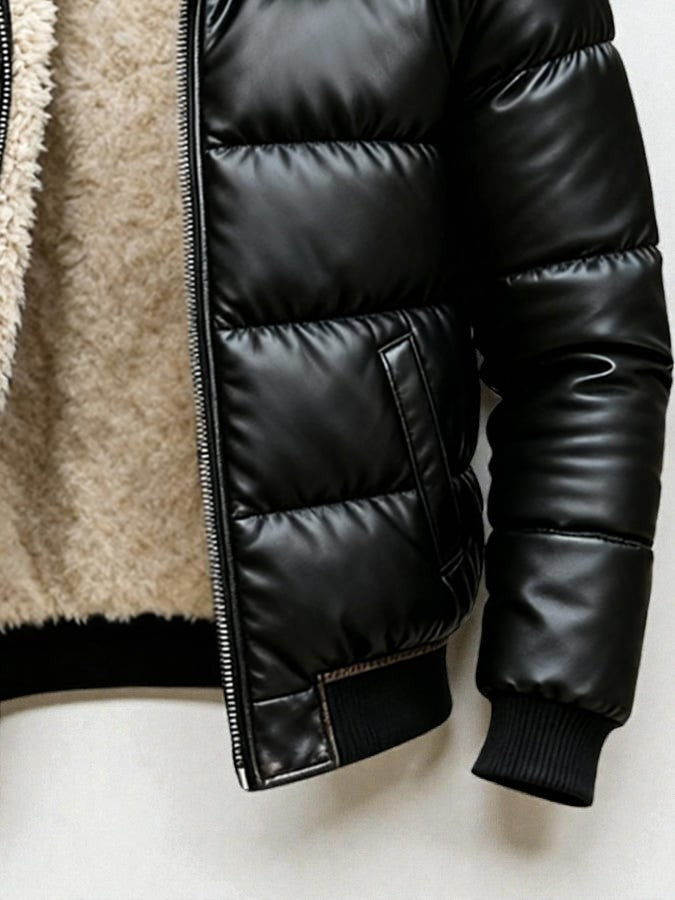 VICTOR | VESTE MATELASSÉE EFFET CUIR