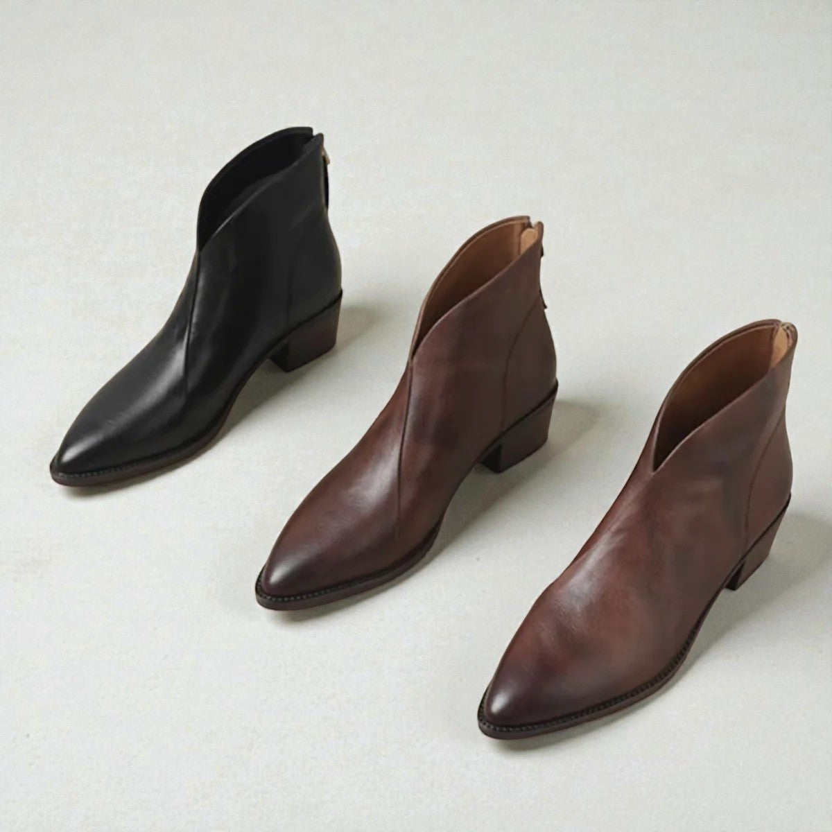 CAMILLE | BOTTINES DE LUXE À TALON BAS