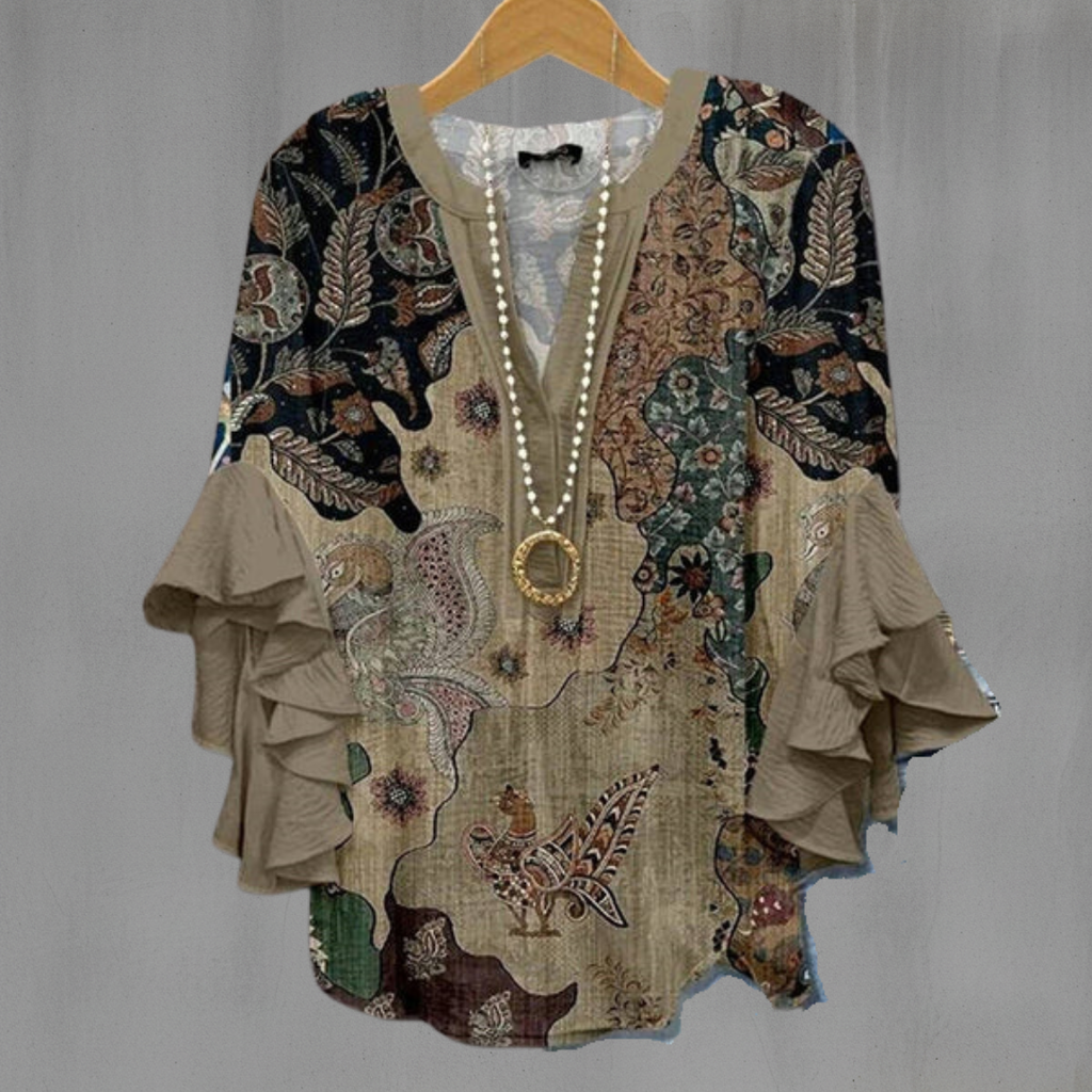 KORNELIA | BLOUSE ÉLÉGANTE À MOTIFS