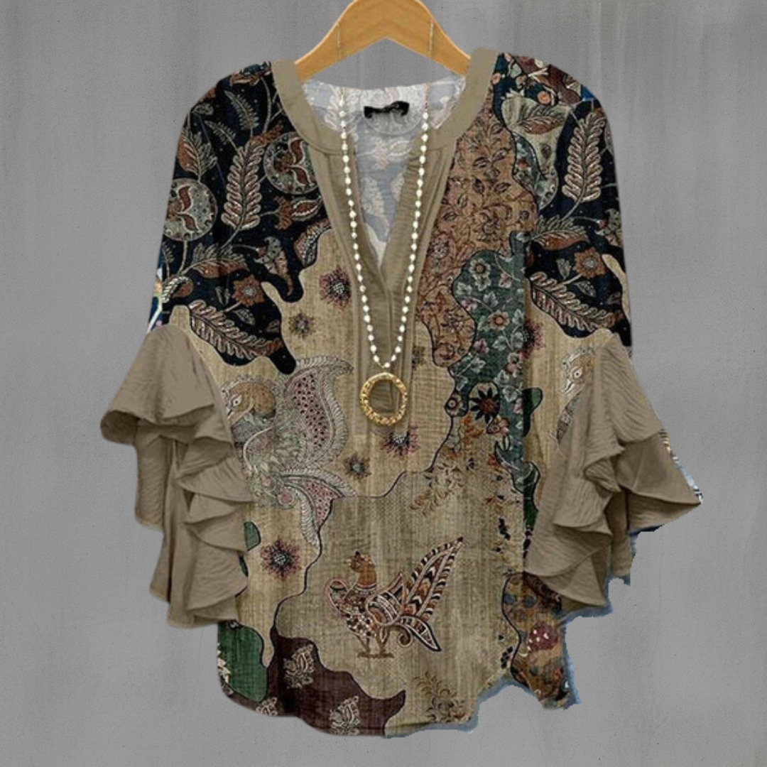 KORNELIA | BLOUSE ÉLÉGANTE À MOTIFS