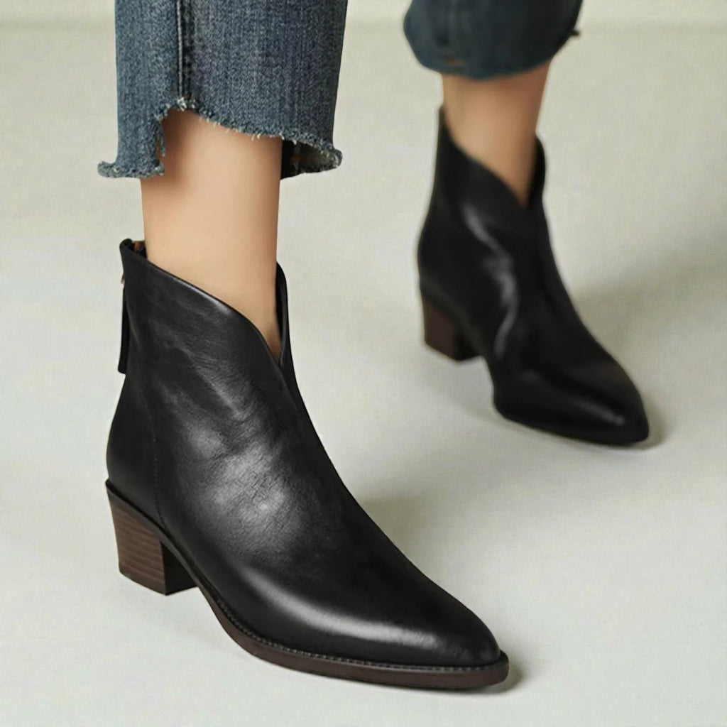 CAMILLE | BOTTINES DE LUXE À TALON BAS