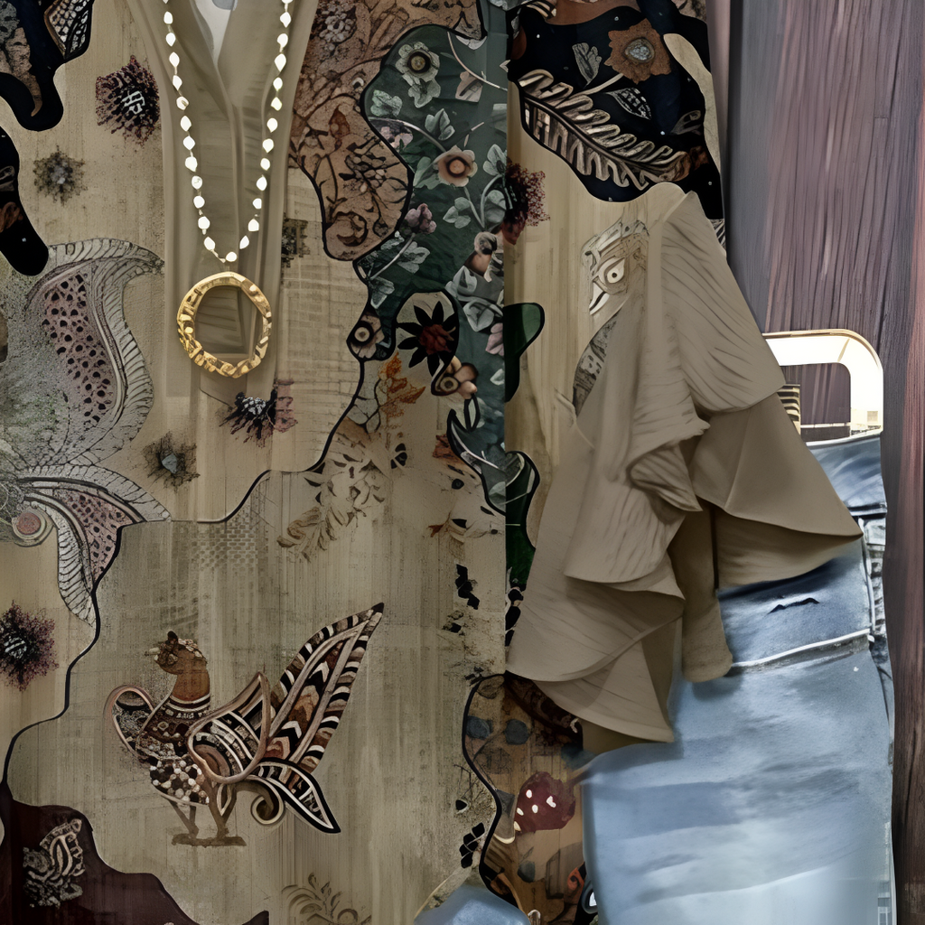 KORNELIA | BLOUSE ÉLÉGANTE À MOTIFS