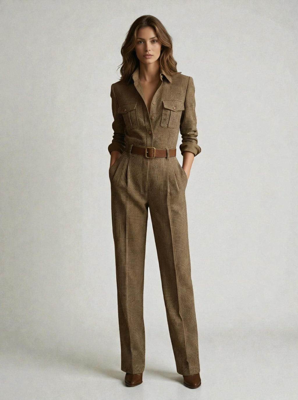 COMBINAISON MODERNE EN TWEED