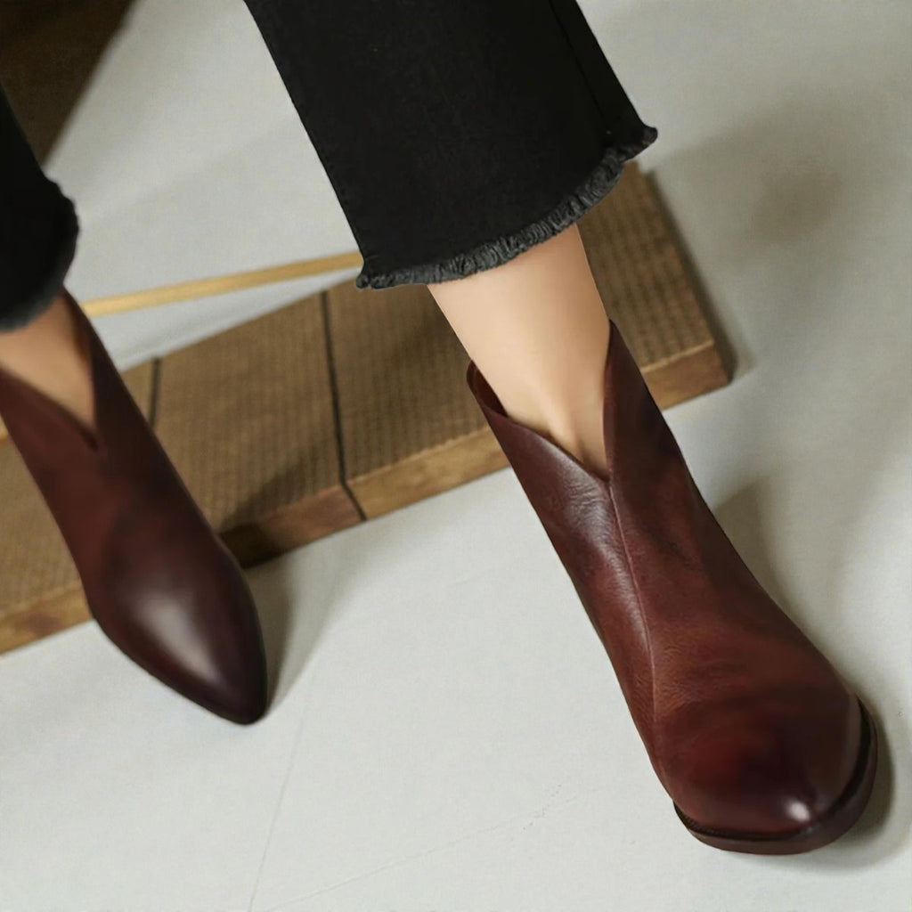 CAMILLE | BOTTINES DE LUXE À TALON BAS