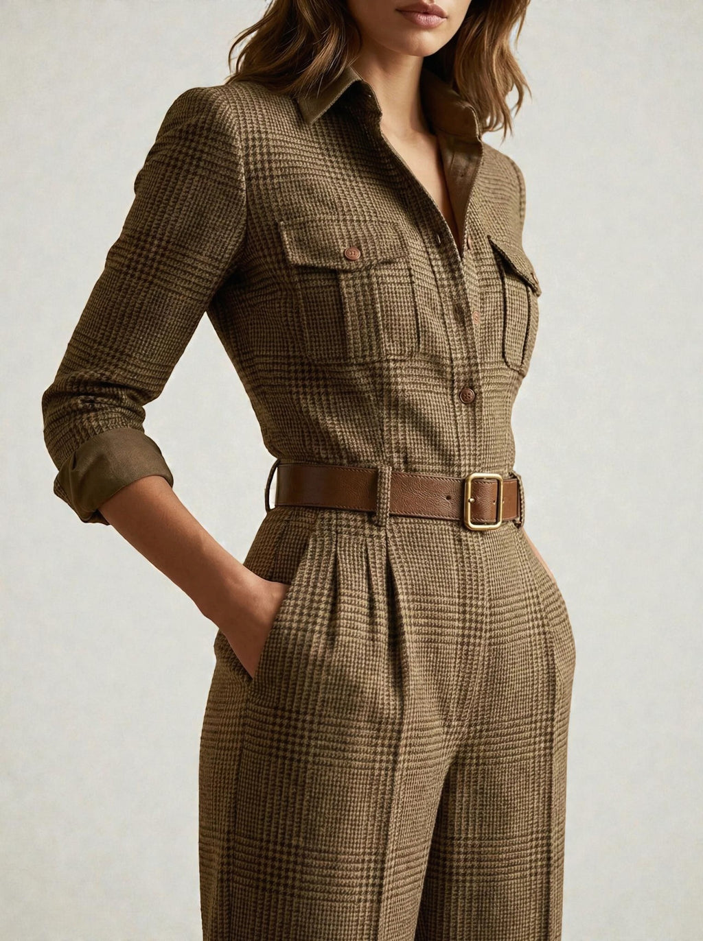 COMBINAISON MODERNE EN TWEED