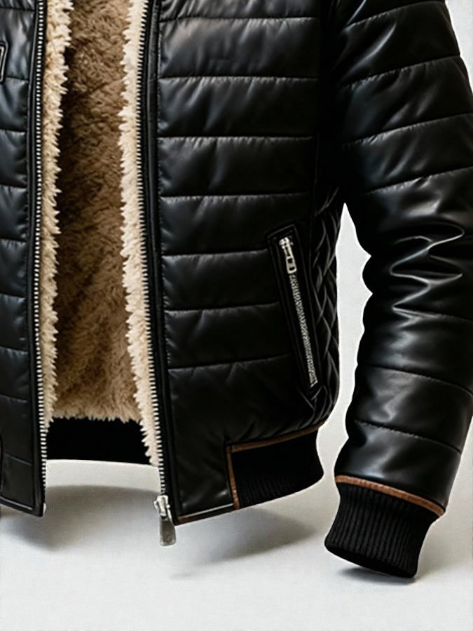 BRUNON | VESTE MATELASSÉE DOUBLÉE PELUCHE