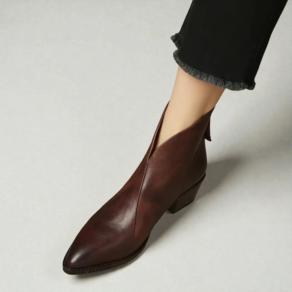 CAMILLE | BOTTINES DE LUXE À TALON BAS