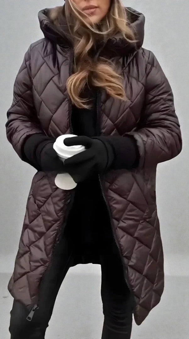 VÉRA | MANTEAU DUVETÉ MATELASSÉ AVEC CAPUCHE