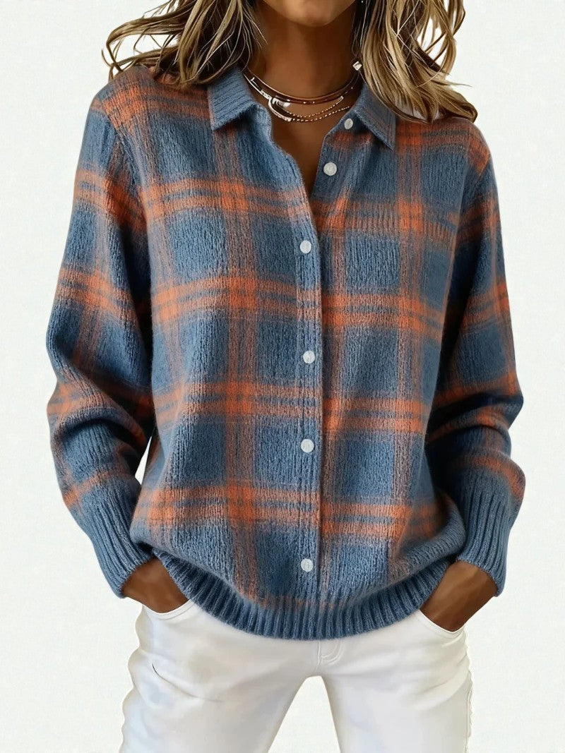 MIRA | CHEMISE DOUCE À CARREAUX ÉLÉGANTS