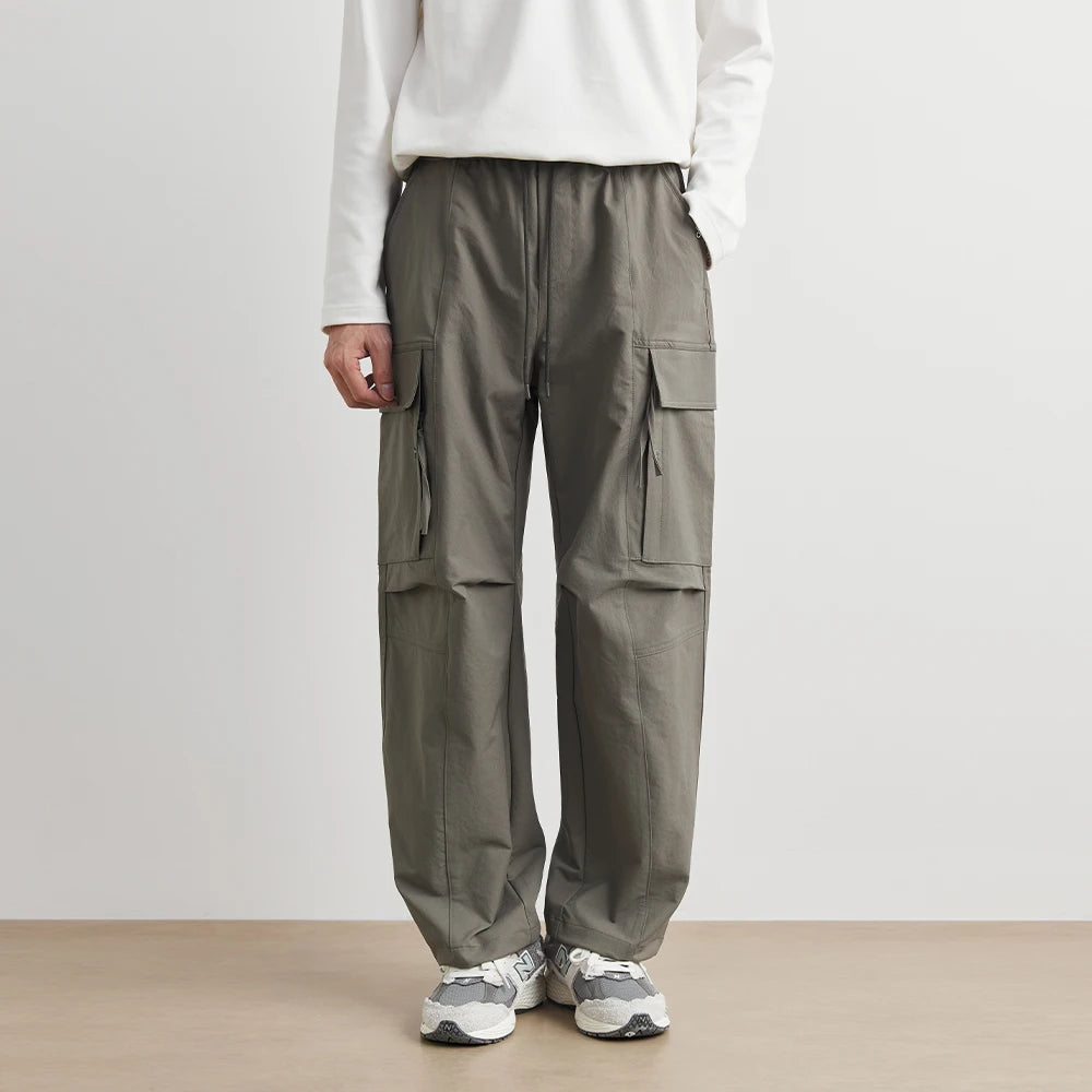 PANTALON DRAPEY RÉTRO À JAMBE LARGE