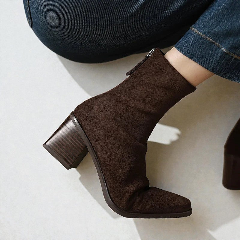 GIULIANA | BOTTINES ÉLÉGANTES EN DAIM