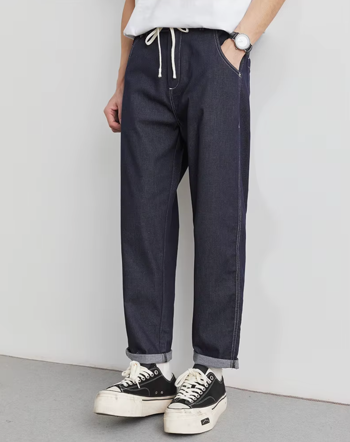 JEAN FUSELÉ EN COTON