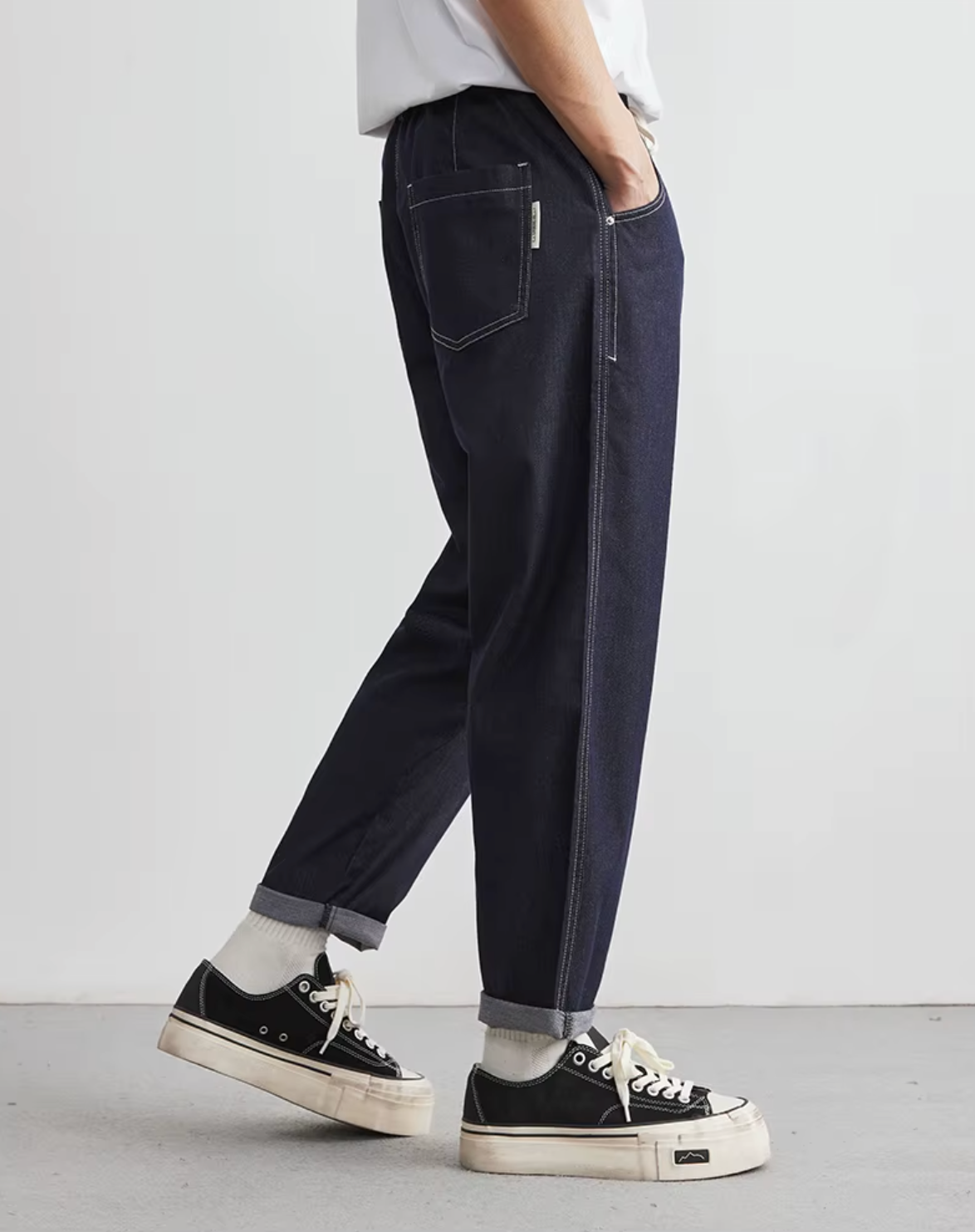 JEAN FUSELÉ EN COTON