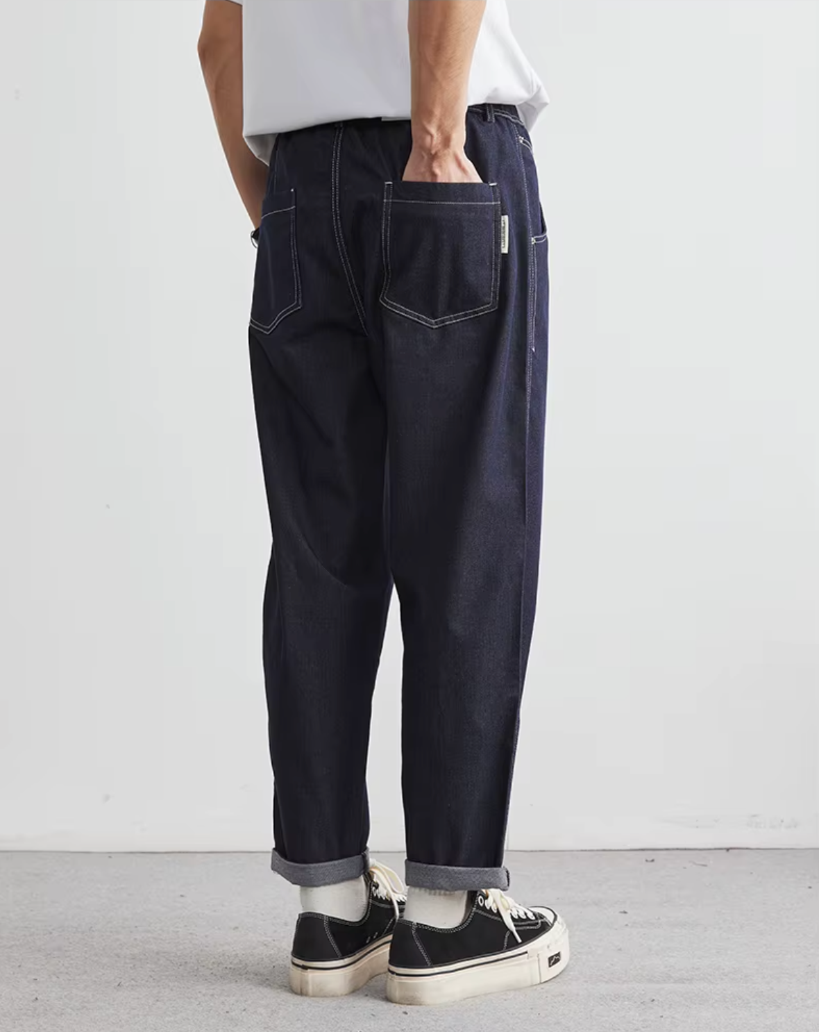 JEAN FUSELÉ EN COTON