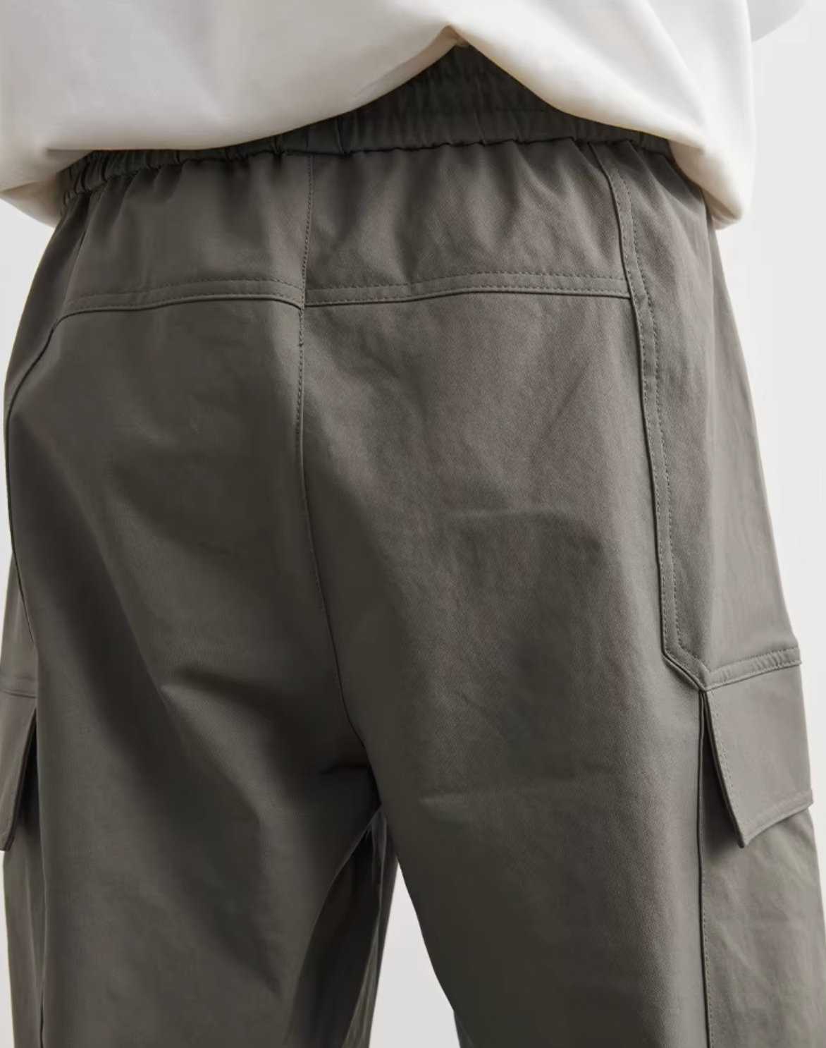 PANTALON DRAPEY RÉTRO À JAMBE LARGE