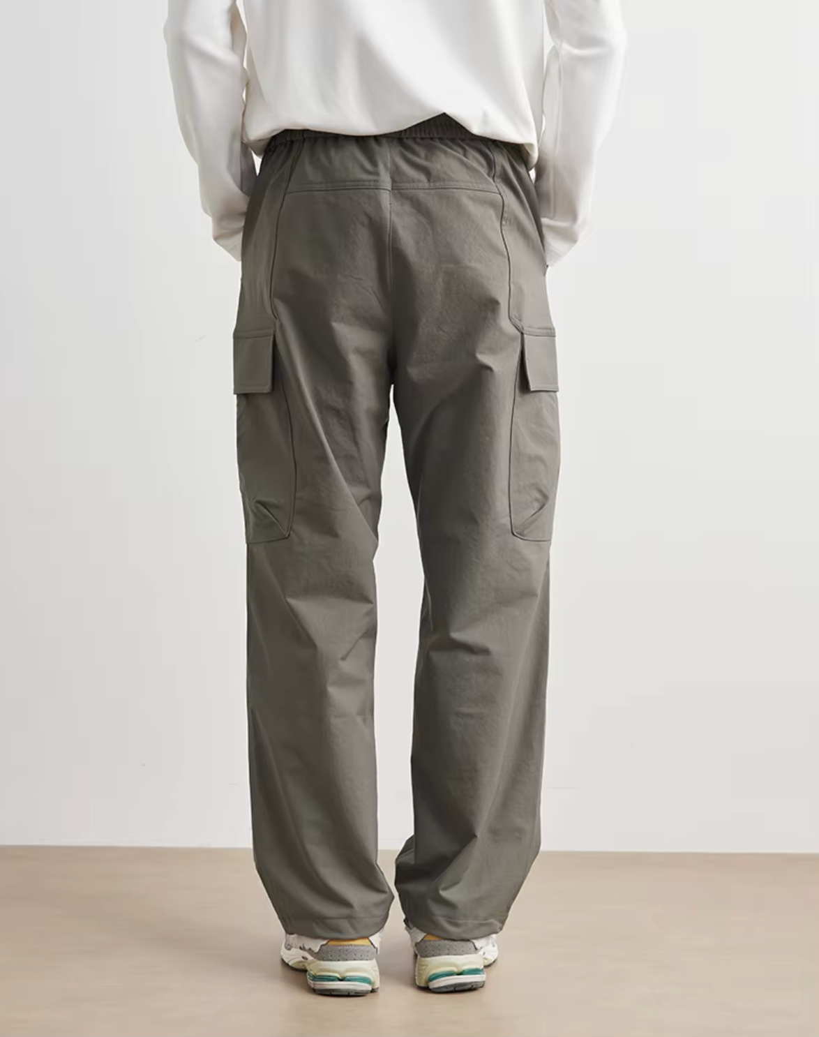 PANTALON DRAPEY RÉTRO À JAMBE LARGE