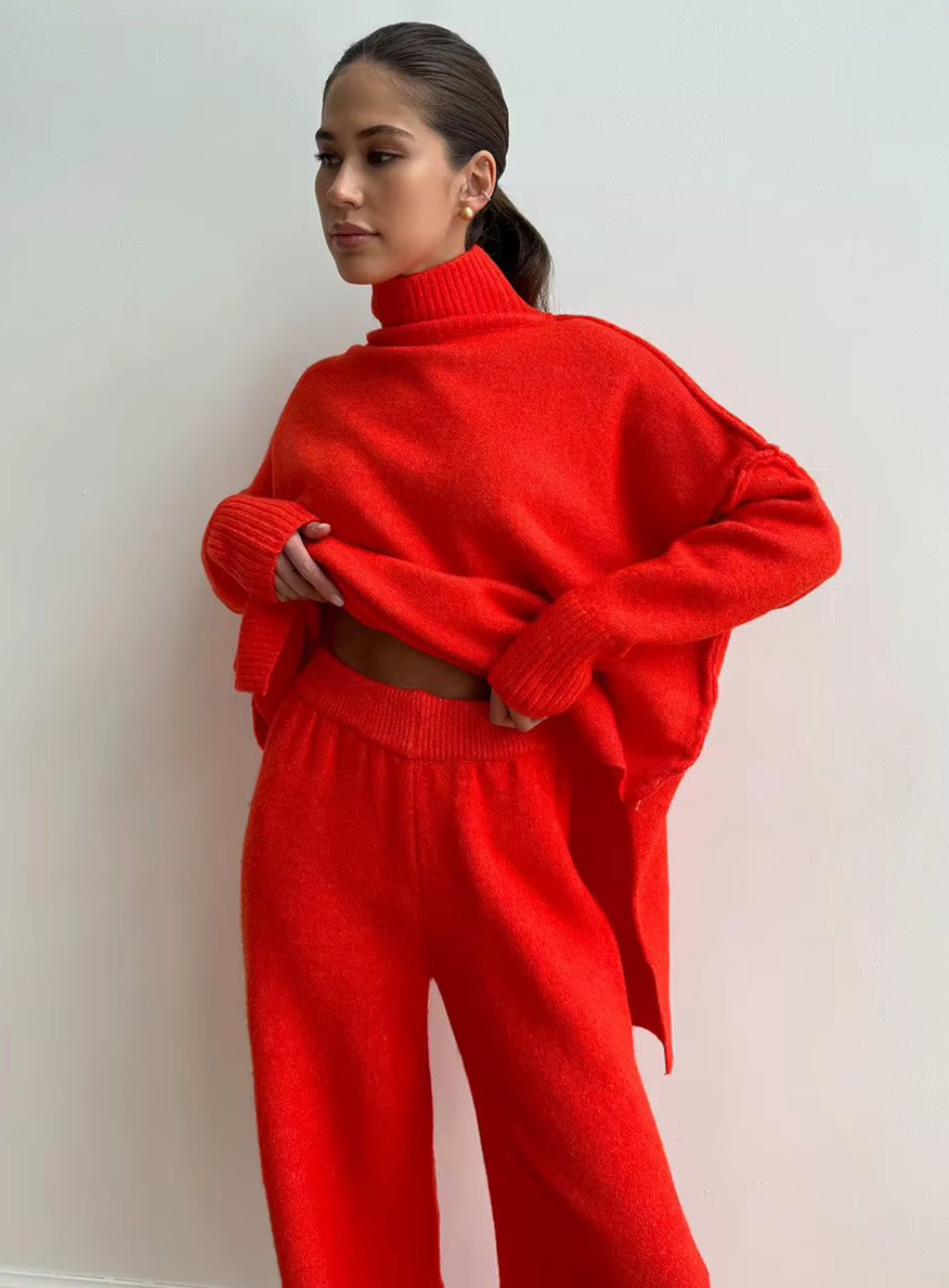 ALBA | ENSEMBLE COL ROULÉ TRICOTÉ