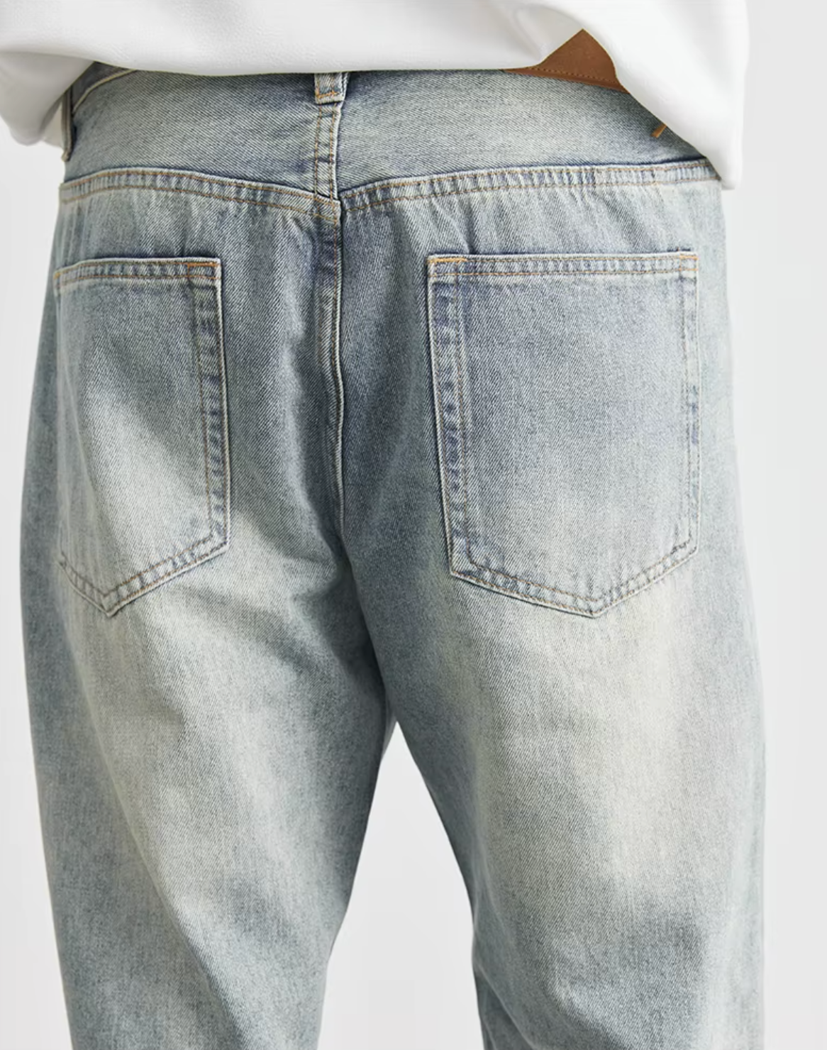 JEAN DROIT DÉLAVÉ CLAIR RÉTRO