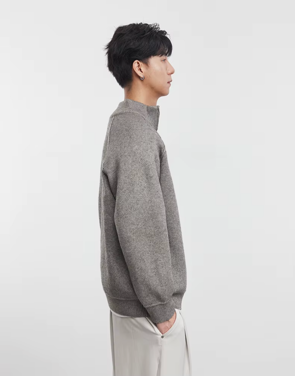 CARDIGAN TRICOTÉ À FERMETURE