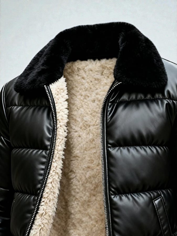 VICTOR | VESTE MATELASSÉE EFFET CUIR