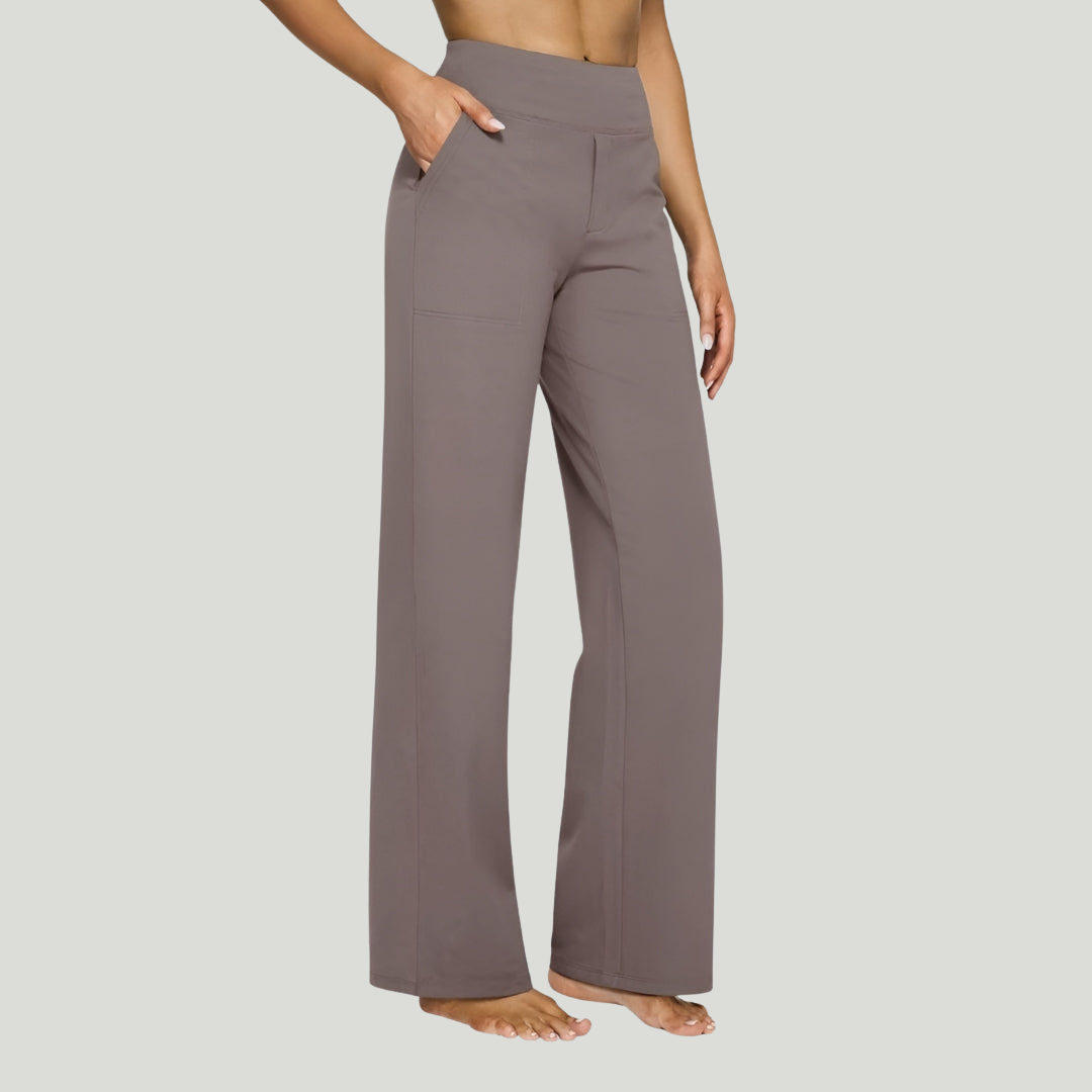 ELVIRA | PANTALON STRETCH TAILLE HAUTE POUR FEMME